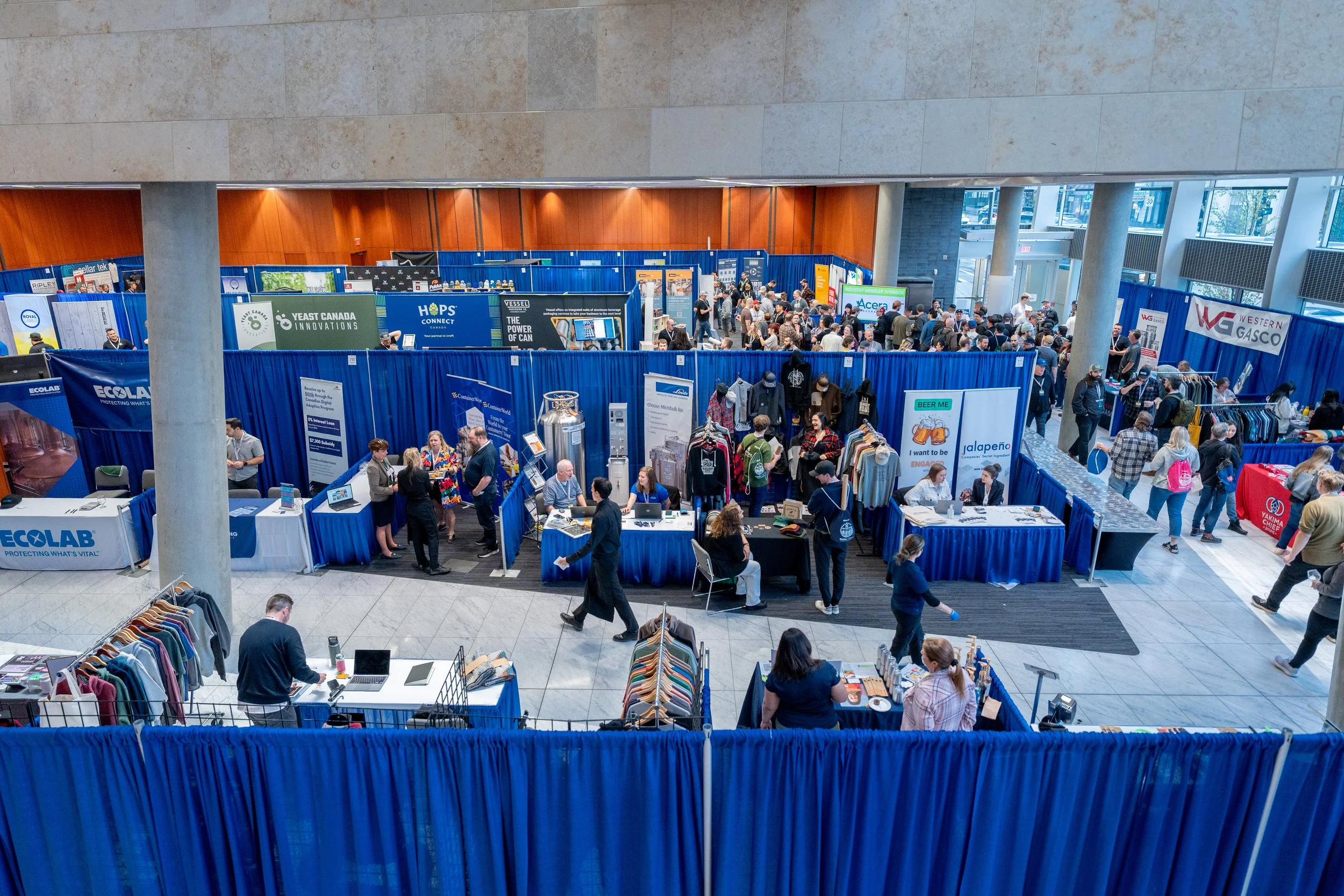 Trade show exhibition floor